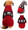 Cicano Hundepullover mit Totenkopf-Motiv, Kürbismuster, niedlich, Größe M, Rot