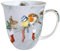 Ambiente Porzellan Tasse ca. 400ml Becher Bone China Mug Für Tee Oder Kaffee Herbst Winter Weihnachten Christmas Socks
