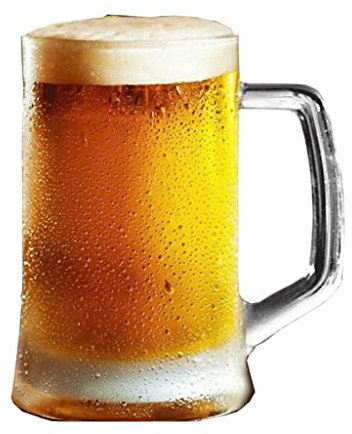 Chope à bière classique Grande tasse de bière épaisse, mousse de bière classique, mugs à bière avec poignées, steins de bière en verre, lunettes de bière congrables, tasse de bière Coupes de bière