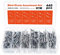 WiMas 445PCS Aluminium Kuppelkopf Blindnieten, Selbststeckend Offenes Ende Aluminium Blindnieten Poppnieten 4x20mm, 4x16mm, 4x10mm, 3.2x20mm, 3.2x16mm, 3.2x10mm (6 Größen)