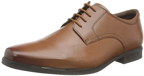 Clarks Herren Howard Walk Oxford, Dark Tan Lea, 45 EU