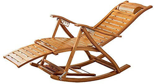 CAPXXIN Liege Lounge Chair Klappbarer Schaukelstuhl Sommer Verstellbarer Balkon Liege Old Man Liegestuhl Outdoor Gartenstuhl Sonnenliege Needed