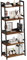 Mafalion Ladder Shelf Bamboo 5 Tier Ladder Bookshelf for Living Room, Bedroom, Industrial Style, Rustic and Brown