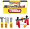 Tonka | Tough Tool Box | Pretend Play Tools, Toddler Construction Toys, 12 Pieces for Imaginative Play including Tor Drill, Chainsaw, Hammer - For Boys & Girls ages 2+ | Basic Fun 06235