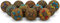 Craft Trade Knobs for Cupboards Draws Black Cabinets Handle for Drawers Assorted Vintage Colorful Ceramic Door Kitchen Furniture Cupboard Wardrobe Interior Décor - Pack of 12