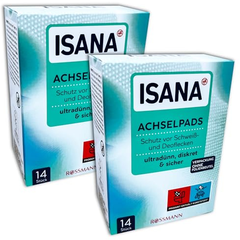 ISANA MED 2 er Set ISANA Achselpads 2 x 14 Stk. Schutz vor Schweiß- und Deoflecken