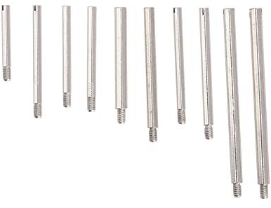 Yosoo Health Gear Uhrenarmbandschrauben, Metall, 10 Größen, Uhrenarmband-Verbindungsstifte, Zubehör für Uhrenreparaturwerkzeuge mit Aufbewahrungsbox (100St)