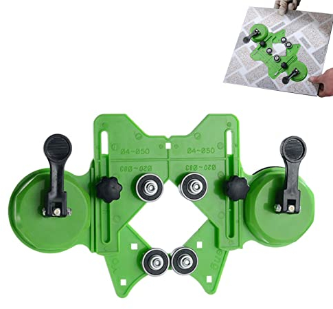 Facynde Scie Cloche pour Verre,Kit de perçage pour Fixation de positionnement - 4-83MM Carrelage Trou Perceuse Carrelage Ouverture Positionneur Double Ventouses Scie Cloche Gabarit