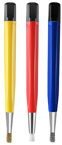 Hopbucan 3 Teile/satz Fiberglas Stahl Kratzer Pinsel Stift Schleifen Faserborsten Schmuck Leiterplatte Reinigung, siehe abbildung