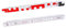 Nivellierzollstock 2 m (Geometer-Maßstab), Transportlänge 24,0 cm, E-Teilung/mm-Teilung