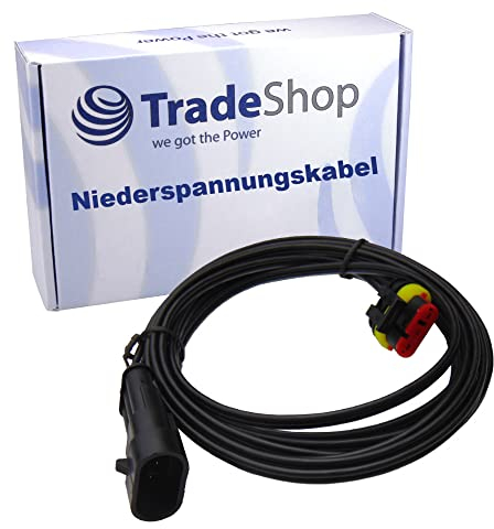 Trade-Shop Niederspannungs-Kabel Transformator Kabel kompatibel mit Husqvarna Automower 105 (ab Bj. 2016), 310 (ab Bj. 2015) Mähroboter, Rasenmäher, 3m
