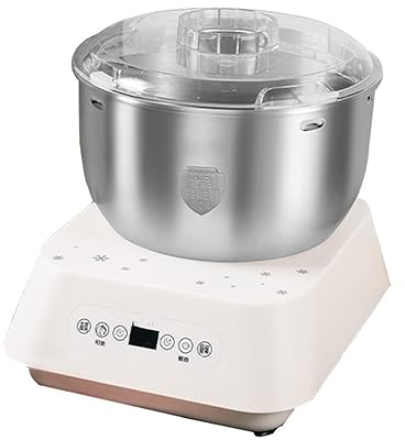 Home Mixer, Large Capacity Automatic kneading Machine, Thermostatic Fermentation, Intelligent Timer, 5 Litre Capacity, Stainless Steel, Space-Saving Stand Mixer