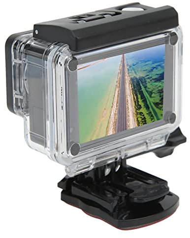 Bewinner Dual Screen 2.4G WiFi Action-Kamera, Sport-Action-Videokameras mit Hoher Kompatibilität, 4K 30FPS 20M wasserdichte Unterwasserkamera -DV für Outdoor-Sportarten