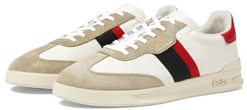 Polo Ralph Lauren Men's Heritage Aera, Milkshake/Black/Red, 45 EU