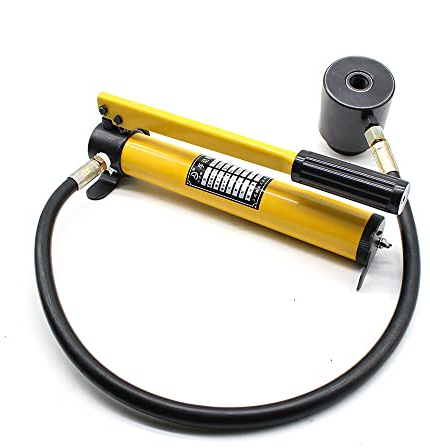 Manuelle Hydraulikpumpe mit Pumpstange 16-101mm Hydraulische Blechlocher Lochstanze Locheisen Hydraulik Werkzeuge 15T für Richtsatz Spreizer Druckzylinder