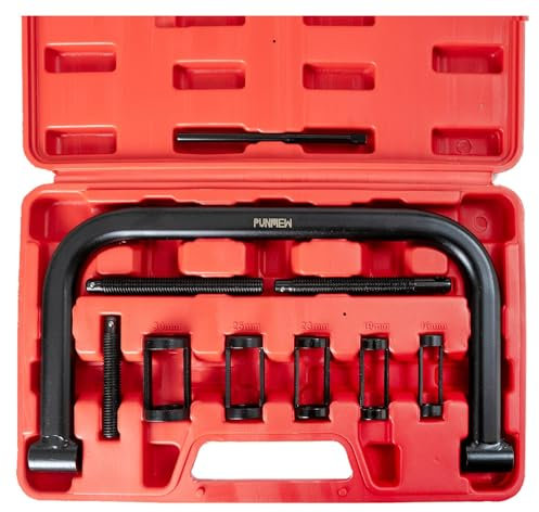 PUNMEW Valve Spring Compressor 10pcs Valve Spring Tool for Motorcycle, ATV, Car, Small Engine Vehicle Equipment Valve Spring Compressor Tools