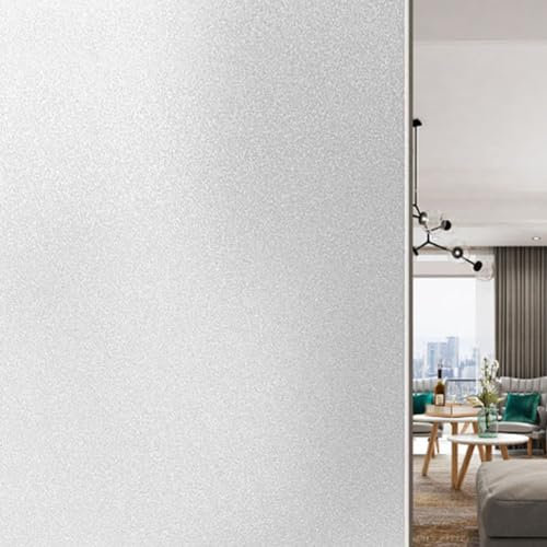 Pellicola satinata per finestre, per privacy, statica, senza colla, per cucina, bagno, ufficio, soggiorno, 40 x 300 cm (A)