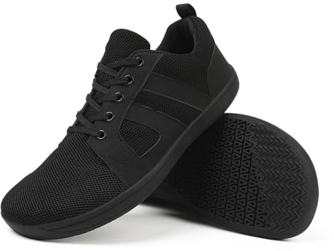 AONEGOLD Barefoot Minimalistes Chaussures Femmes Hommes Chaussure Pieds Nus Orteil Large Légère Baskets Antidérapante Breathable Trail Running Walking Sneakers(Noir/37EU)
