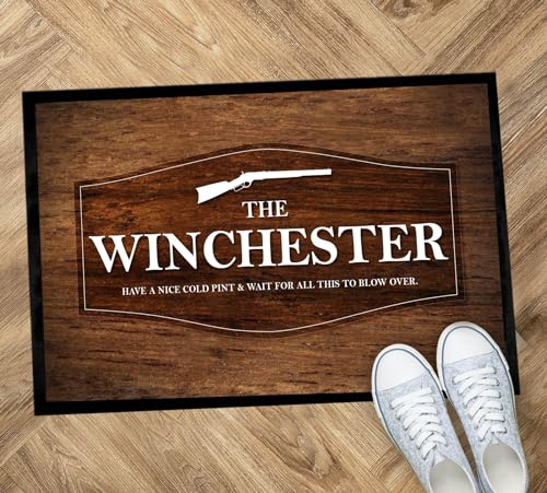 Artylicious Winchester Fußmatte Tavern 60 x 40 cm Holzoptik bedruckt Home Room Eingangsmatte