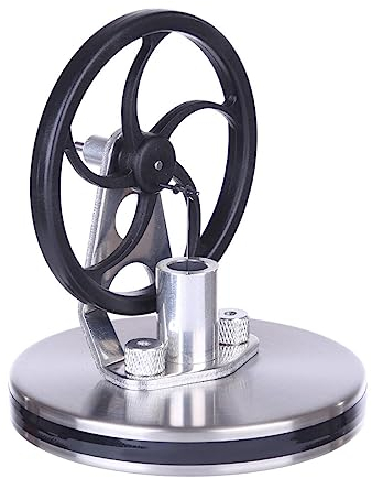 Stirlingmotor Bausatz, Magnetische Aufhängung Freier Kolben DIY Niedertemperatur-Stirlingmotor-Bausatz, Wissenschaftliches Lernspielzeug für Kinder und Erwachsene