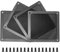 Baimuni Staubfilter Lüfterabdeckungen, 4 Stück Lüfterabdeckung Magnetrahmen PC-Lüfter Kühler, PVC Fine Mesh Filter 120mm Nylon Ultrafein Staubfilter, Computer Kühlerlüfter, Lüftergitter, Schwarz