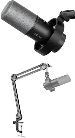 FIFINE XLR Studio Mikrofon Dynamisches + Mikrofon Arm
