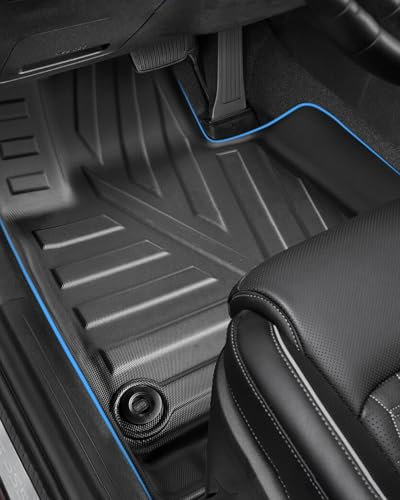 LANGBEAN Fußmatten für Kia Sportage NQ5 Hybrid 2025 2024 2023 2022, Fussmatten Original Sportage NQ5 HEV aus TPE mit Hohem Rand, Rutschfestes und Wasserdichtes Zubehör, Schwarz (3 Stück)