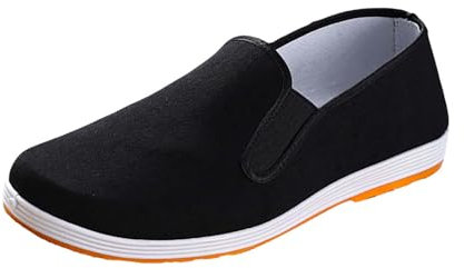 Zapatos chinos de Kung Fu Tai Chi para mujer, suela de goma de Beijing, zapatos de barco negros, zapatos casuales de estilo chino tradicional, zapatos perezosos, zapatos de pedal, zapatos de kung fu