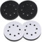 4Pièces 125mm Tampon de Ponçage Souple,Tampon d'interface en Éponge Souple,Tampons de Ponçage,Tampon d'interface en éponge pour Ponceuse à 8 Trous,Résistant à l'usure, au Bruit et aux Chocs
