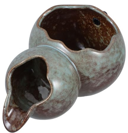 GAROZATION Eleganter Keramik-Wasserfall-auslauf Für Gartenbrunnen Düse Für Landschaftswasserspiele Ersatzteil Für Dekorative Außenbrunnen