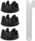 Jecdfs 3pcs Acoplador de Licuadora 9704230, Mezclador de Goma del Acoplador,Embrague de Engranaje de Goma de Alta Resistencia,Blender Coupler Replacement Parts