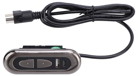 Contrôleur de canapé électrique, télécommande de commande de fauteuil inclinable électrique, interrupteur à bouton manuel avec port de charge USB de type C, compatible avec les