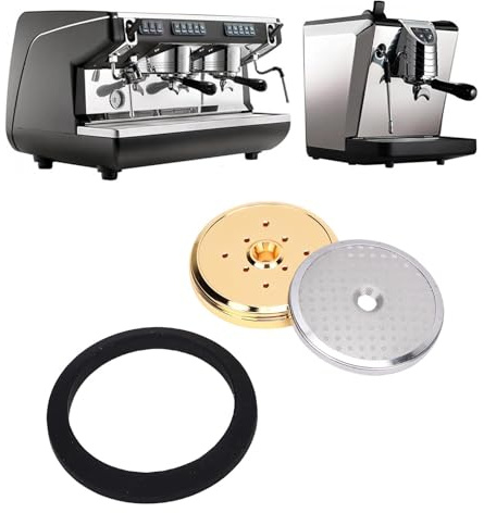Dichtungsring und Filterset für Kaffeemaschinen, passend für NUOVA-Kaffeemaschine mit 58-mm-Brühkopf