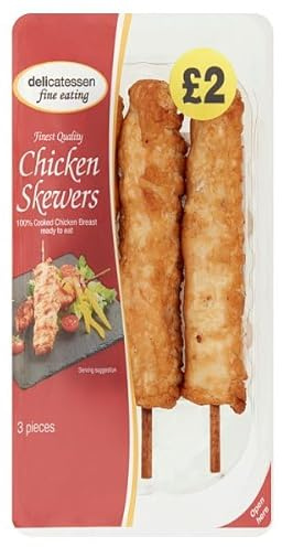 Delicatessen Fine Eating 3 Chicken Skewers 120g | Case of 8