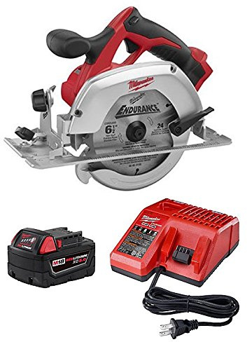 Milwaukee 2630-20 18-Volt 6-1/2-Inch Circular Saw, Includes Milwaukee M18 XC High Capacity REDLITHIUM™ Battery and Charger