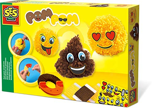 SES Pompom 14966 pom Emoticons, Gemischte Farben
