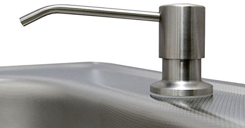 Einbau Seifenspender Lotionspender Waschtisch/Spüle 330ml Edelstahl gebürstet