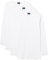 Navigare 114 (Pacco Da 3) Camiseta de Manga Larga, Blanco, XXL (Pack de 3) para Hombre