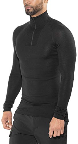 Woolpower Lite Zip Turtleneck Long Sleeve Shirt Men - Merino Unterwäsche