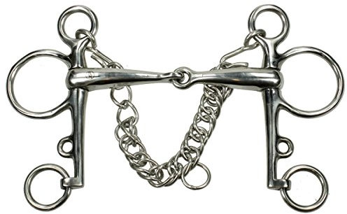 BR Pelham Edelstahl Einfachgeochen - Schwarz - Gr. 12,5 cm