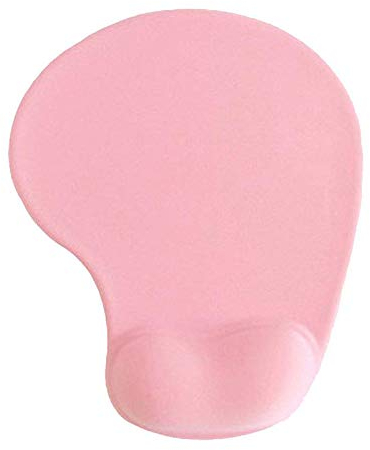 YingStar Mouse Pad Mouse Mat with Gel Wrist Rest Support Anti-Slip Rubber Base Comfort Gaming Mouse Pad for Laptop Computer PC (Pink)