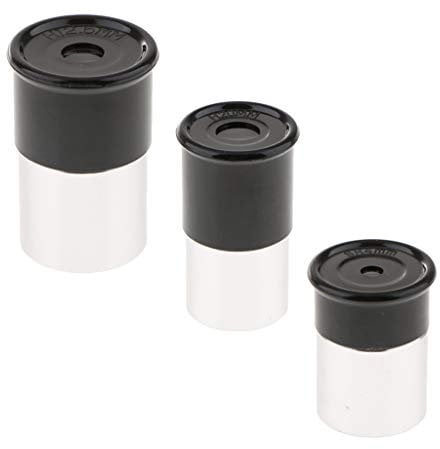P Prettyia 0.965'' Telescope Eyepiece Lens Set H20mm SR4mm H12.5mm Focal Length Fully Coated Optical Glass 3 in 1
