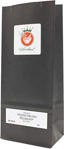 Rosehip Organic Herbal Blend Infusion (Honeybush - 25 Tea Bags - Unbleached)