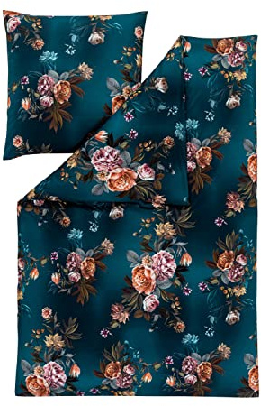 ESTELLA Mako Interlock Jersey Bettwäsche Grazia Petrol