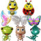MEZHEN Folienballon Schmetterling Geburtstag Deko Bienen Luftballons Tiere Geburtstagsparty Deko Ballons Kindergeburtstag Sommerparty Geburtstagsdeko 8 Stück