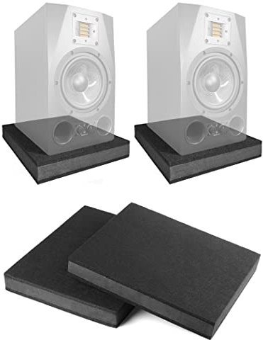 AlloverPower for 5''- 8'' Studio Monitor Speaker Noise Isolation Pads 3-Layer Acoustic Stand Riser Foam Subwoofer Isolation Pad Audio Vibration Platform Stabilizer