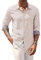 COOFANDY Men's Shirt Long Sleeve Oxford Shirt Cotton Casual Shirts Business Shirt Non-Iron Slim Fit Button Down Shirt Checked Collar with Pocket, light brown, M