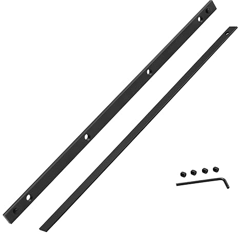 Track Saw Guide Rail Connector Kit Compatible with Powertec Dewalt Festool Triton Makita Track Saw Guide Rail P-45777 71358,P-20177 for Track Rail Connector Accessories, Black