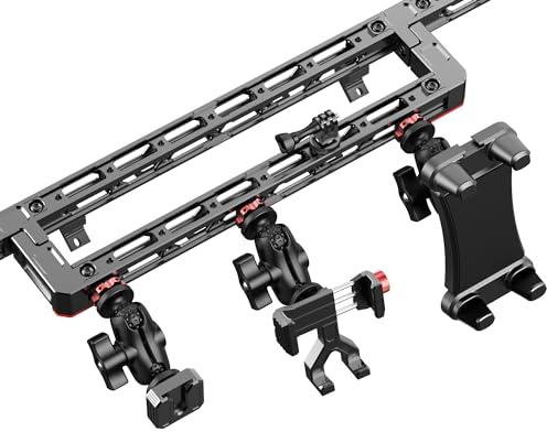 EASEORD Armaturenbrett-Halterung, kompatibel mit Jeep Wrangler JL JLU & Gladiator JT, 7 Geräte, Armaturenbrett-Halterung für Handy, Tablet, GoPro, Insta360, Radio, Walkie-Talks