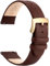 OTTOODY Leder Uhrenarmbänder 22mm 20mm 18mm 16mm 14mm 12mm Armband, Schnellverschluß Eleganten & Ultraweiches Uhrenarmband für Damen Herren, Hochwertige Ersatz Leder Armband für Uhr & Smartwatch